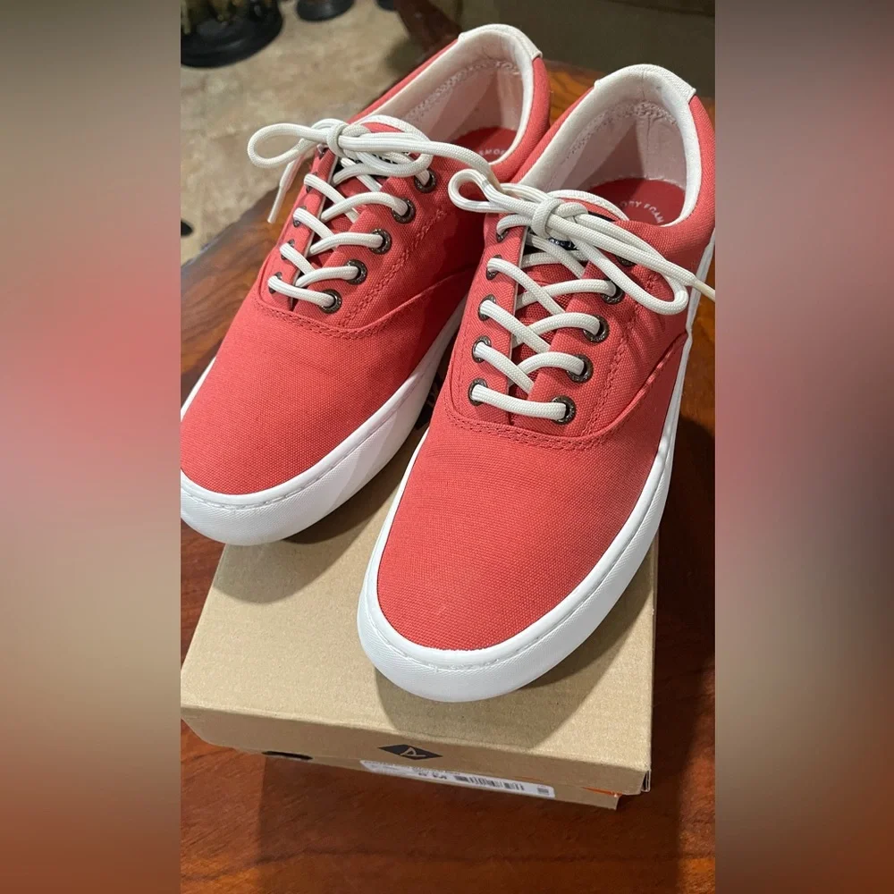 Sperry Top Sider Shoes cutter‎ cvo washed red men’s shoes size 8